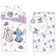 Disney Lilo și Stitch Set de lenjerie de pat și cearșaf cu elastic Boojiboo