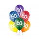 La mulți ani Balon colorat La mulți ani 60, set de 6 bucăți 12 inch (30cm)