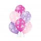 Bebe Baby Girl Set de baloane roz pentru fete, 6 buc 12 inch (30cm)