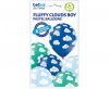 Bebe Fluffy Clouds Boy, Set de baloane, 6 buc, 12 inch (30 cm)