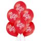 Iubire I Love You Red balon, 6 bucăți 12 inch (30 cm)