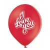 Iubire I Love You Red balon, 6 bucăți 12 inch (30 cm)