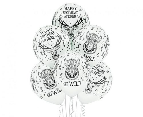 Animale Wild Balon Cerb, 6 bucăți 12 inch (30 cm)