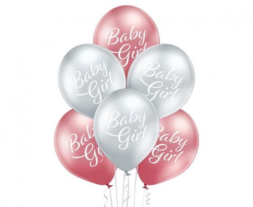 Bebe Girl Glossy balon, 6 buc 12 inch (30cm)