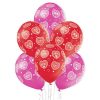 Iubire Heart Smileys Balon în formă de inimă, set de 6 bucăți 12 inch (30 cm)