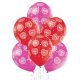 Iubire Heart Smileys Balon în formă de inimă, set de 6 bucăți 12 inch (30 cm)