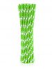 Colorat Green Polka Dots Paie de hârtie verzi, set de 24