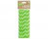 Colorat Green Polka Dots Paie de hârtie verzi, set de 24