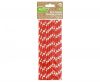 Colorat Red Polka Dots Paie de hârtie roșii pachet de 24