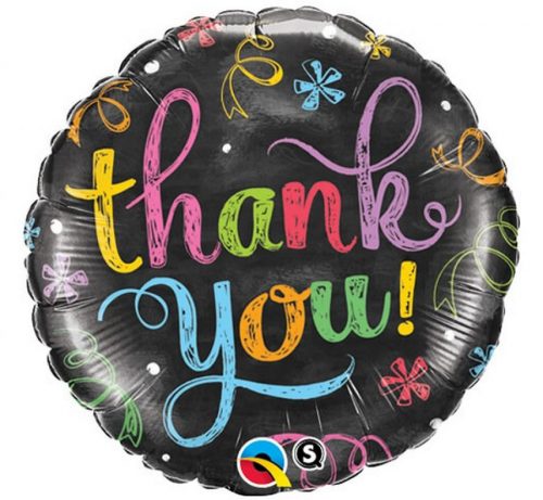 La mulți ani Balon din folie Thank You Chalkboard 46 cm