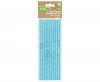 Colorat Light Blue Chevron Paie de hârtie albastră 12 buc