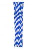 Colorat Blue Stripes Paie de hârtie flexibile albastre 12 buc