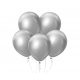 Colorat Platinum Silver, Balon argintiu, set de 7 buc 12 inch (30 cm)