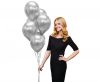 Colorat Platinum Silver, Balon argintiu, set de 7 buc 12 inch (30 cm)