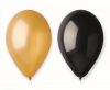 Colorat B&C Black-Gold balon, 5 buc 12 inch (30 cm)