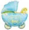 Bebe Carriage Blue Balon din folie cărucior albastru 60 cm