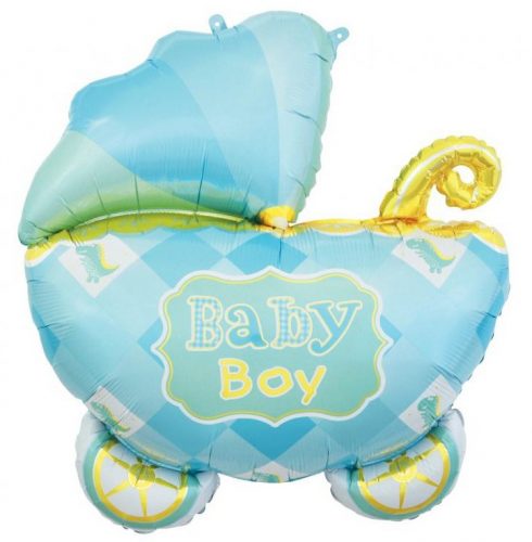 Bebe Carriage Blue Balon din folie cărucior albastru 60 cm