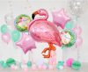 Animale Pink Set baloane folie Flamingo 5 bucăți