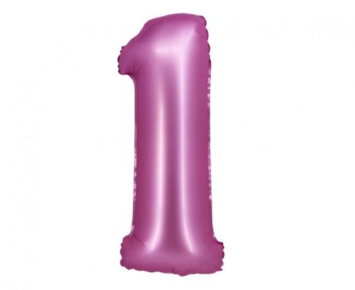 Numere Satin Pink Balon din folie roz cifrul 1 76 cm