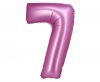 Numere Satin Pink Balon din folie roz cu numărul 7 76 cm