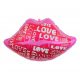 Iubire Balon din folie Lips and Love 62 cm