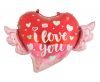 Iubire Balon folie I love You Wings 68 cm