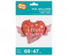 Iubire Balon folie I love You Wings 68 cm