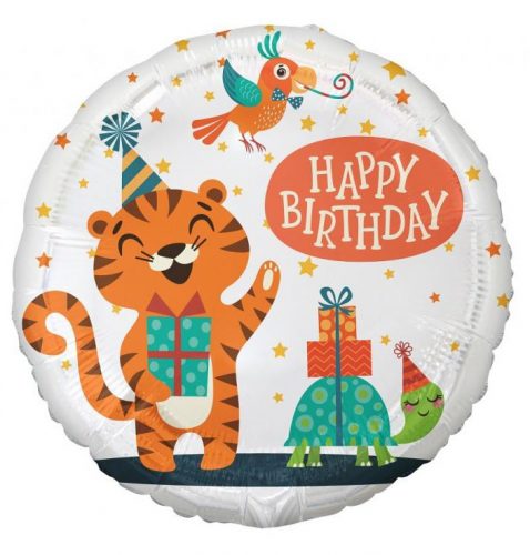 La mulți ani Tiger Balon din folie Tiger Happy Birthday 36 cm