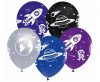 Spațiu Univers, balon, pachet de 5 bucăți 12 inch (30 cm)