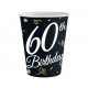 La mulți ani B&C Happy Birthday 60 pahare de hârtie 6 bucăți 200 ml