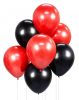 Colorat Red-Black set de baloane, 7 buc, 12 inch (30cm)