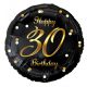 La mulți ani B&C Gold Happy Birthday balon folie 30 cm