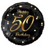 La mulți ani B&C Gold Balon folie Happy Birthday 50, 36 cm