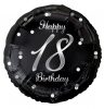 La mulți ani B&C Silver Happy Birthday 18 balon folie 36 cm