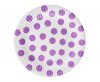 Colorat Lavender Polka Dots Farfurii din Hârtie cu Bule 6 buc 18 cm