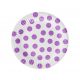 Colorat Lavender Polka Dots Farfurii din Hârtie cu Bule 6 buc 18 cm