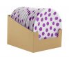 Colorat Lavender Polka Dots Farfurii din Hârtie cu Bule 6 buc 18 cm