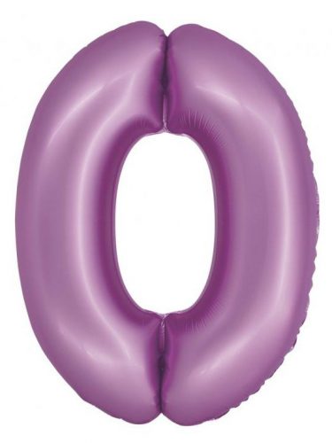 Numere Lavender Mat Balon Lavandă Numărul 0 din Foaie 76 cm