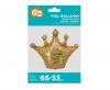 Party Gold Balon din folie coroană 66 cm