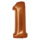 Numere Copper Balon din folie cupru numărul 1, 76 cm