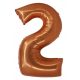 Numere Copper Balon din folie cu cifra 2 din cupru 76 cm