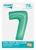 Numere Mint Mat Balon folie menta numărul 7, 76 cm