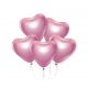 Iubire Platinum Light Pink Balon Inimă, 6 buc 12 inch (30 cm)