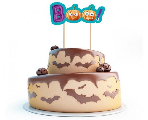 Halloween Decorațiune tort Boo 18 cm