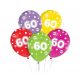 La mulți ani Happy Birthday 60 balon, set de 5 bucăți 12 inch (30cm)