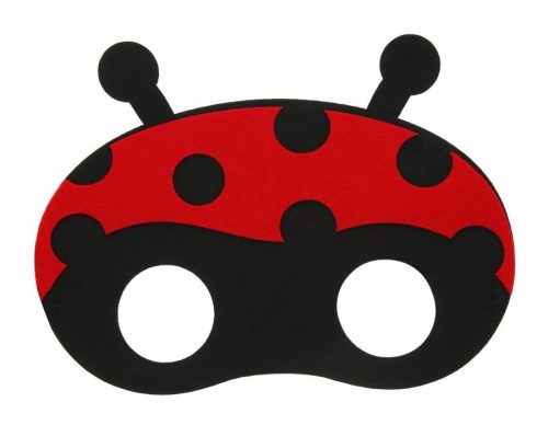 Animale Ladybug Masca de buburuză din fetru 18,5 cm