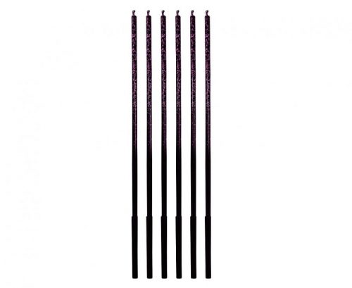 Colorat Ombre Purple Glitter, Lumânare de tort mov, Set de 6 lumânări