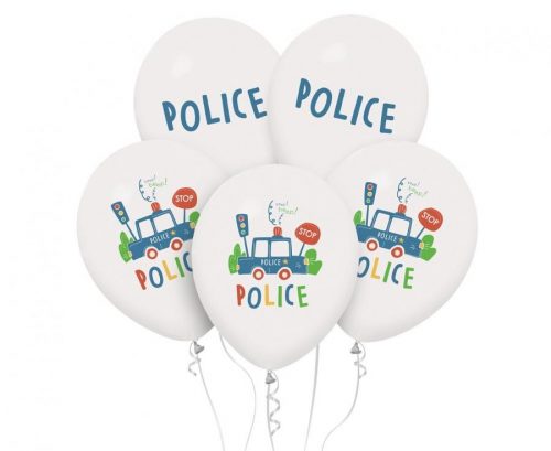 Poliție Beep balon, 5 buc 12 inch (30cm)