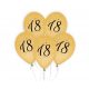 La mulți ani Gold Balon auriu Happy Birthday 18, 5 bucăți 12 inch (30cm)