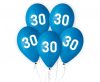 La mulți ani Blue 30 de baloane albastre Happy Birthday, set de 5 bucăți, 12 inch (30cm)